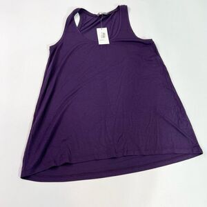 Vince Top Womens Medium Purple Scoopneck Sleeveless Tank Shirt NWT